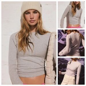 Free People Movement Laura Long Sleeve Rib Top